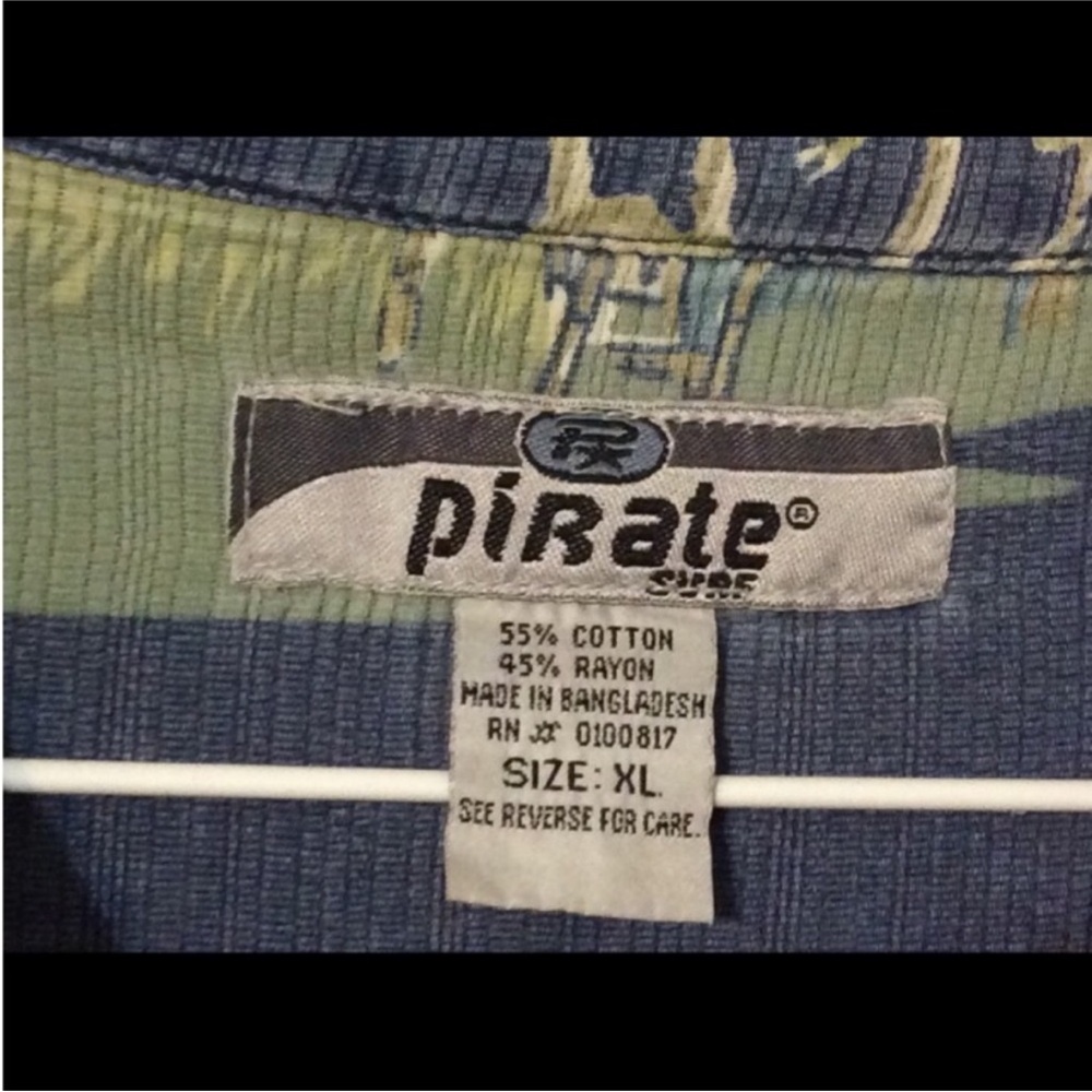 PIRATE SURF Men’s VACATION Button Down SHIRT Size XL - Picture 3 of 11